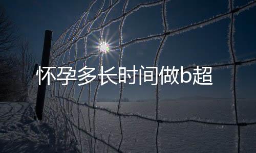 怀孕多长时间做b超